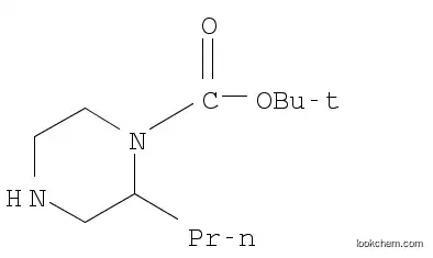 Molecular Structure of 1027511-67-6 (1-Boc-2-propyl-piperazine)